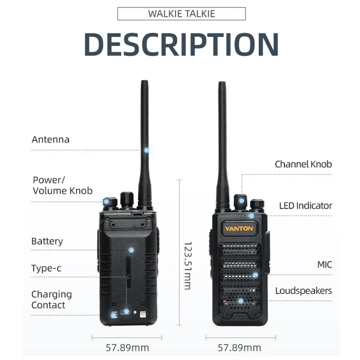 Long Talk Range Analog Radio
