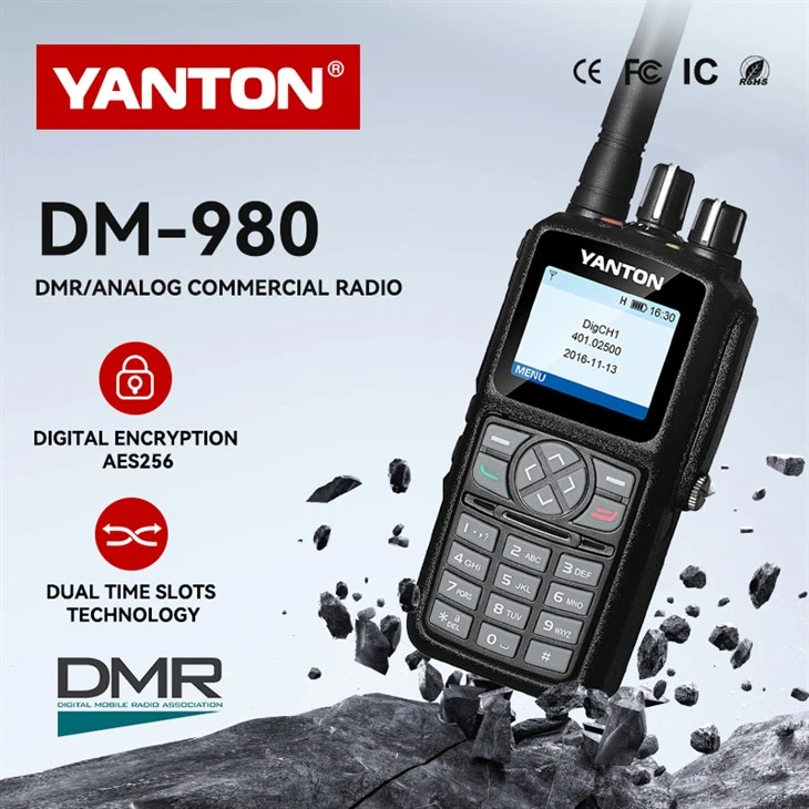 5W DMR Walkie-talkie s odašiljačem zaslona