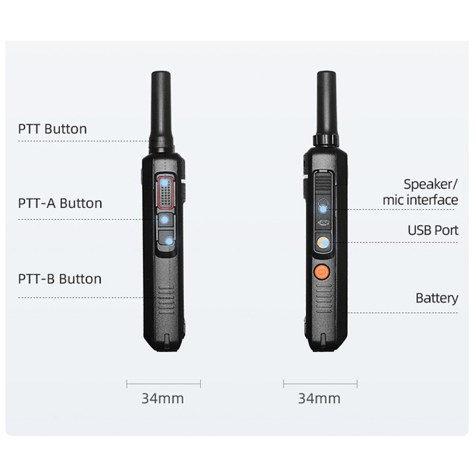 Walkie Talkie Long Range 100 km